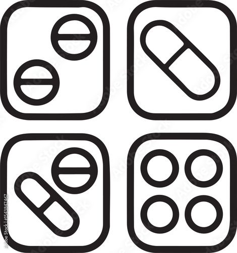 set of pills