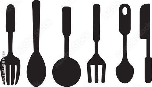 set of kitchen knives