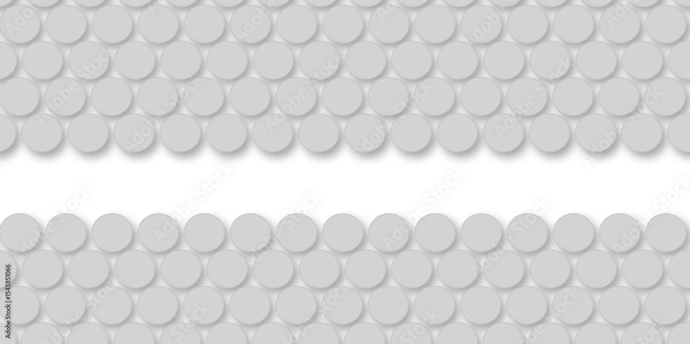 Naklejka premium Grey tiles wall. round marble textures, ball tiles. Top view pavement circle block gray texture with seamless patterns floor background. Air Bubble wrap texture background. Textured Background.