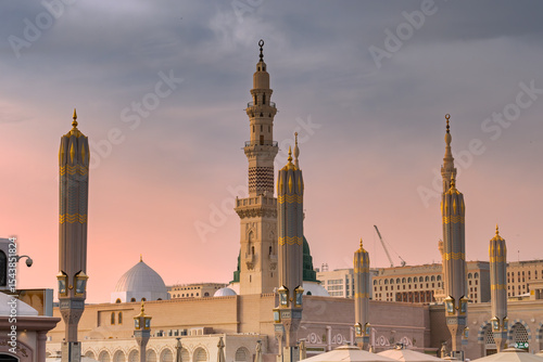 Prophets Mosque in Medina, in Saudi Arabia