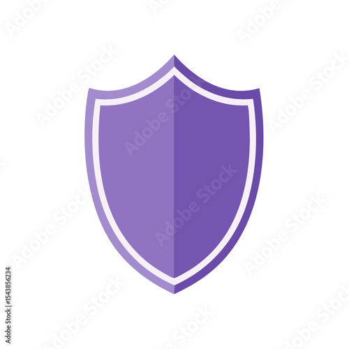 Purple Shield Icon Vector Graphic for Security and Protection Designs Against Cyber Threats Digital Defense Isolated