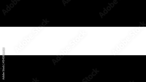 Split screen into three parts black and white horizontally