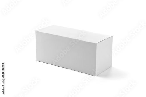Wallpaper Mural A plain white rectangular box, ideal for packaging or storage purposes. Torontodigital.ca