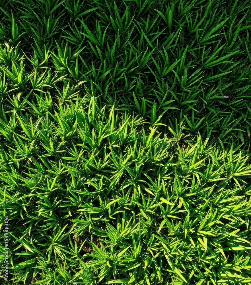 Fototapeta premium Lush, vibrant green grass texture, ideal for backgrounds, smooth, beauty