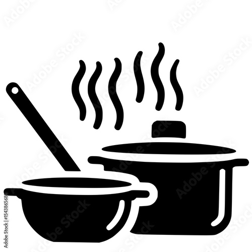 cooking pot vector illustration