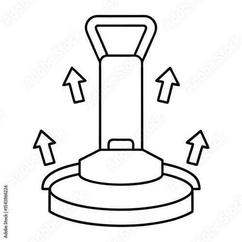 illustration of a podium with a pedestal