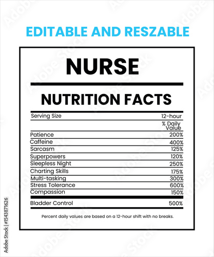 Nurse nutrition facts,nutrition level,supplement fact, Nurse supplement level,Application for employment form with blank fields for job details on a business document page vector illustratio