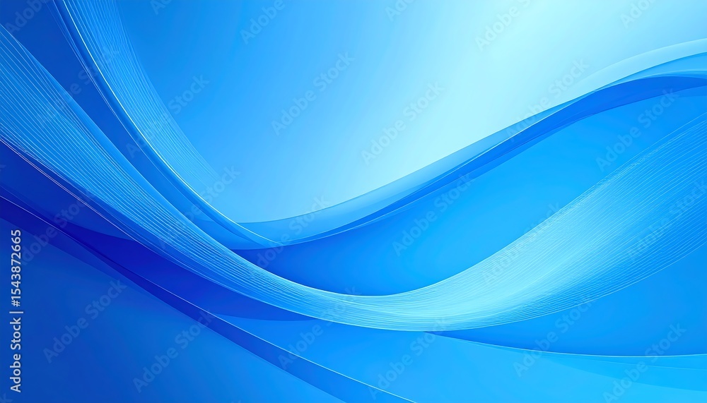 Fototapeta premium Abstract Blue Wave Background.