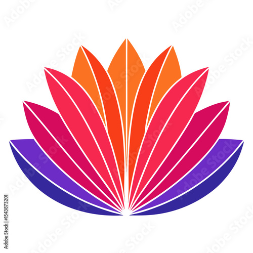 vector illustration of an abstract flower