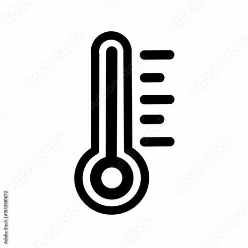 thermometer icon vector illustration. Thermometer icon. thermometer sign in trendy flat design. vector illustration