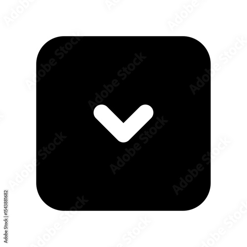 Scroll Down fill Vector icon