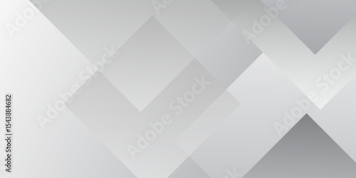 Abstract background with lines White background with diamond and triangle shapes layered in modern abstract pattern design Space design concept Suit for business, corporate, institution presentation.