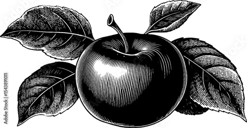 Glowing apple illustration with cracked peel and radiant aura on black background