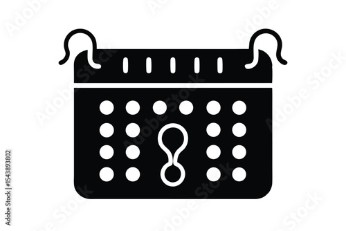 ovulation calendar vector icon