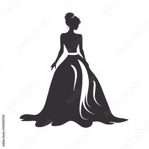 wedding bride vector illustration