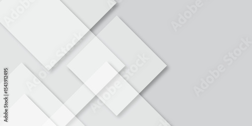 Abstract background with lines White background with diamond and triangle shapes layered in modern abstract pattern design Space design concept Suit for business, corporate, institution presentation.
