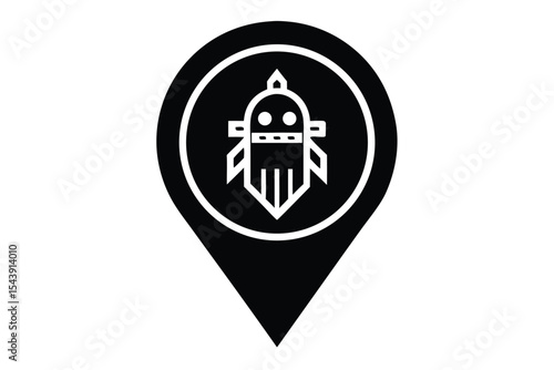 enemy marker vector icon