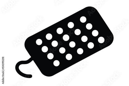 birth control pills vector icon