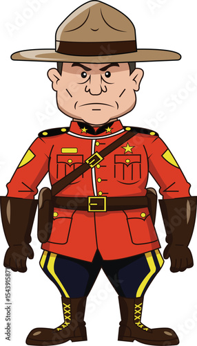  Cartoon Canadian Mountie