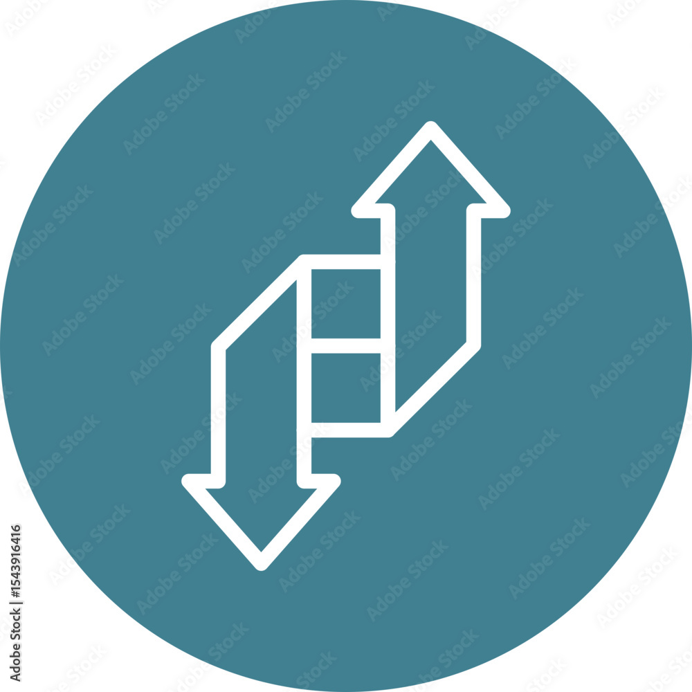 Fototapeta premium Change Vector Line White Circles Multicolors