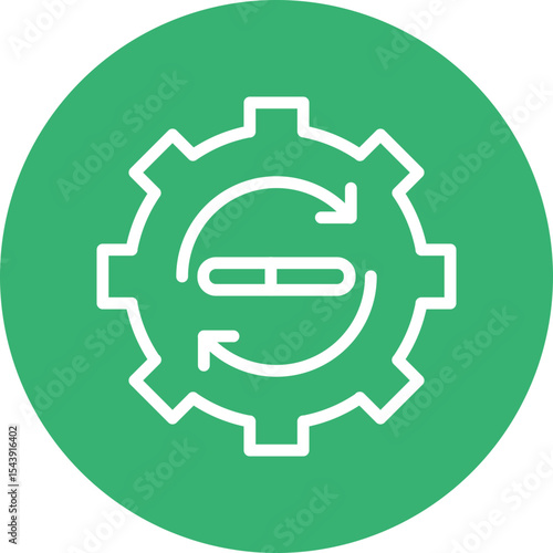 Software Update Vector Line White Circles Multicolors