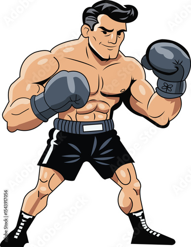 Cartoon Boxer Character