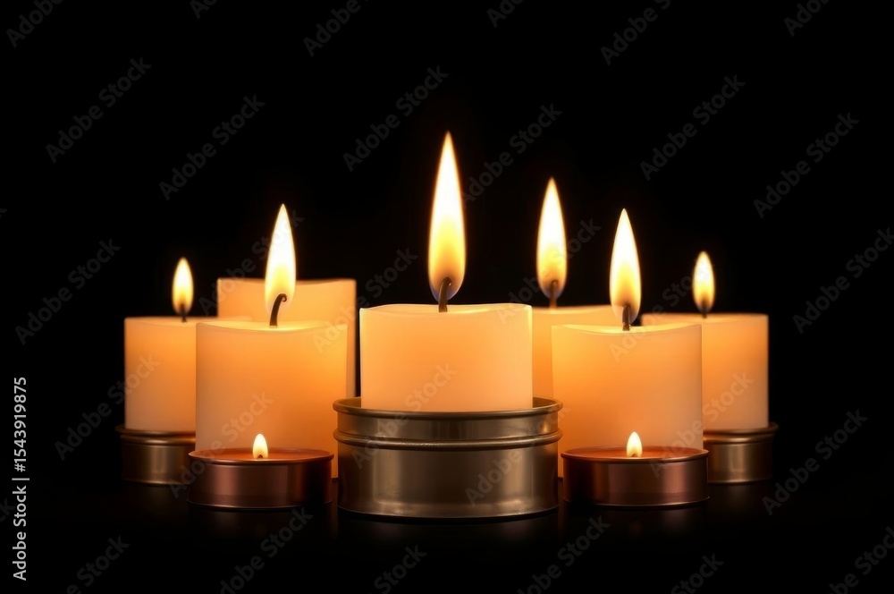 Flat Candle Icon Set Flat Candle Icon Set