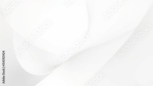 Subtle gradients and gentle geometric curves on a minimalist white abstract background are ideal for modern design.