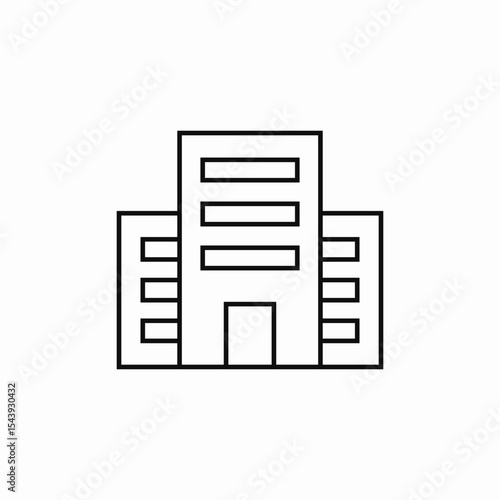 apartments building icon sign vector
