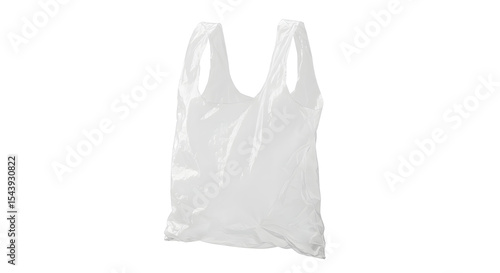 plastic bag isolated on white background