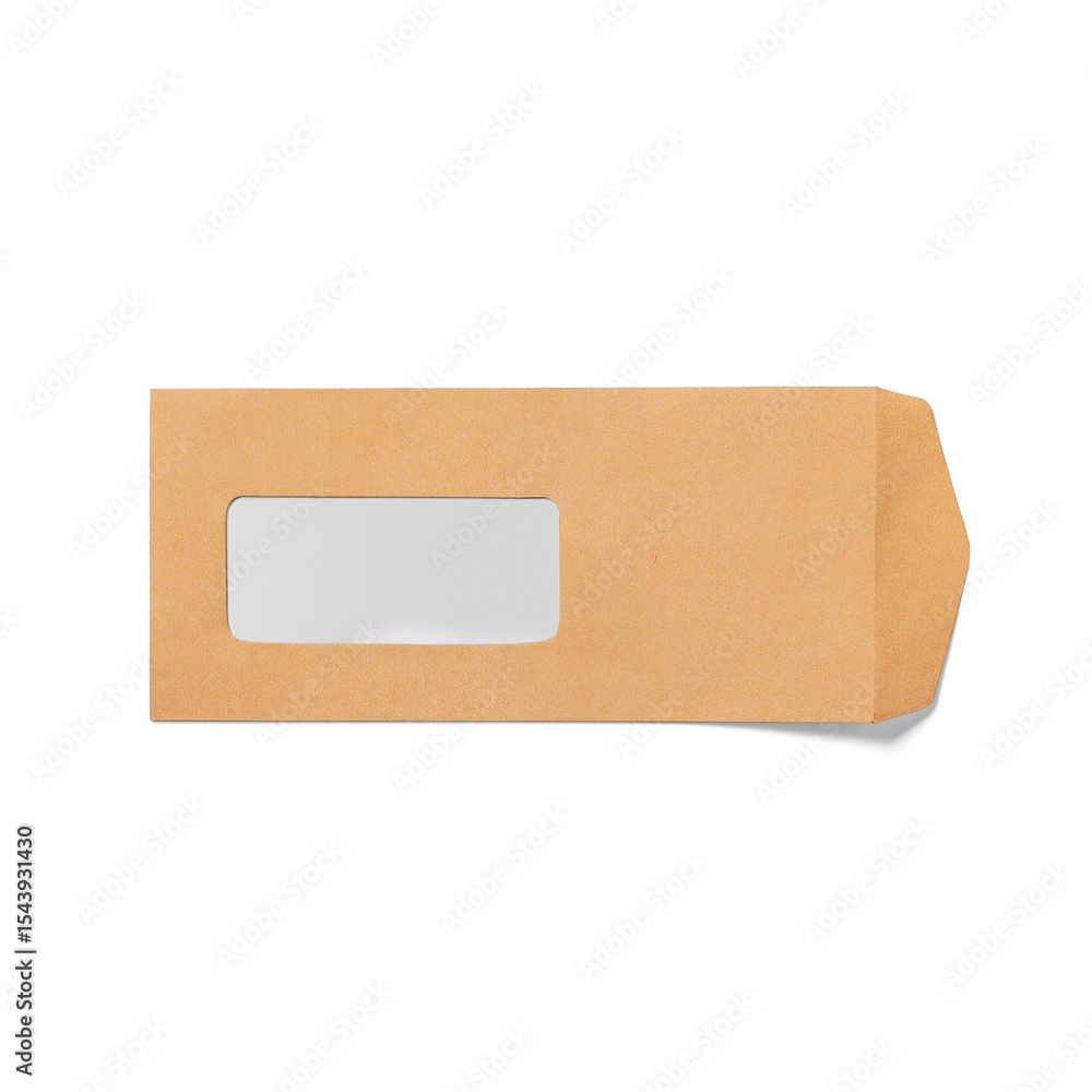 A simple brown packaging box with a transparent window, suitable for displaying or storing items. A simple brown packaging box with a transparent window, suitable for displaying or storing items.