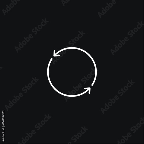 Restart icon logo vector design