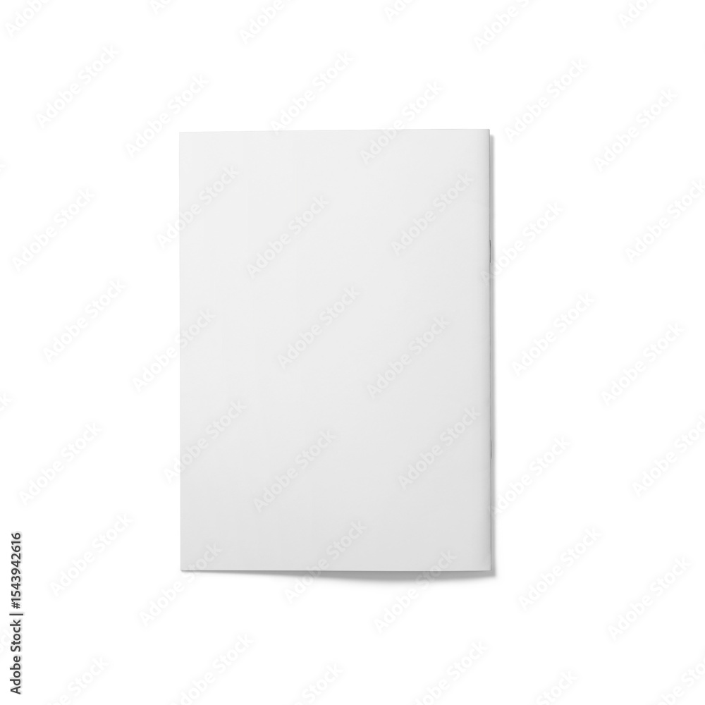A blank white notebook or pad, suitable for writing or drawing. A blank white notebook or pad, suitable for writing or drawing.