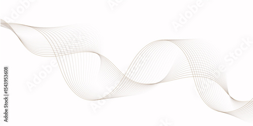 delicate wave pattern of fine lines gracefully flows across a bright white background creating a soft effect lines creating a wave like design.