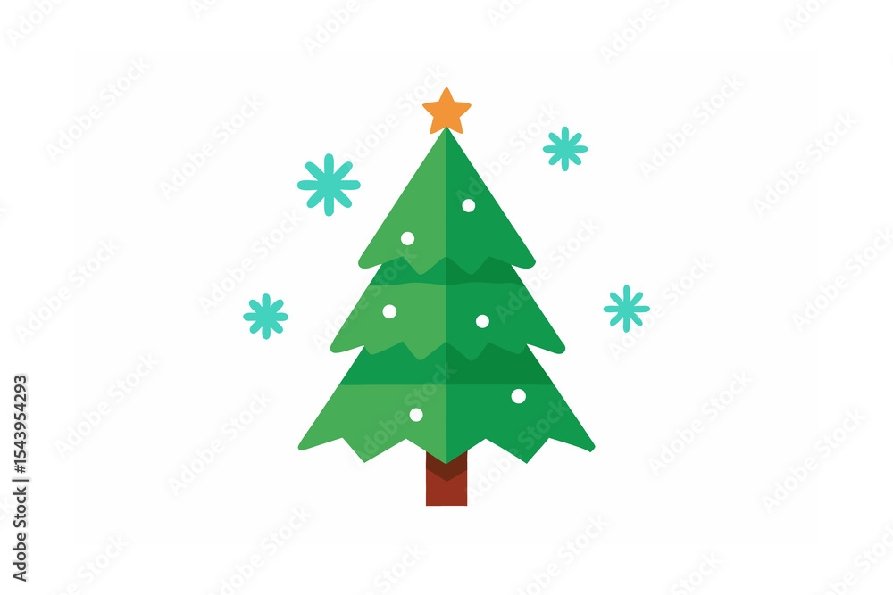 Obraz premium christmas tree vector