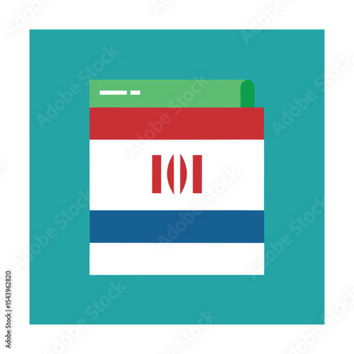 Iran Flag on News Headline Vector Layout