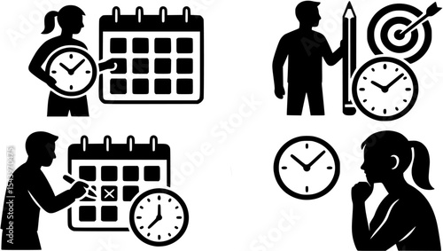 Time_Management_Silhouettes
