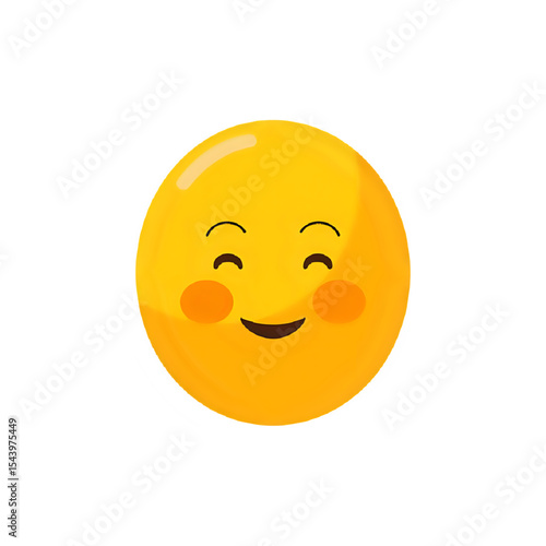 Smiling Emoji: A Happy Yellow Face Illustration