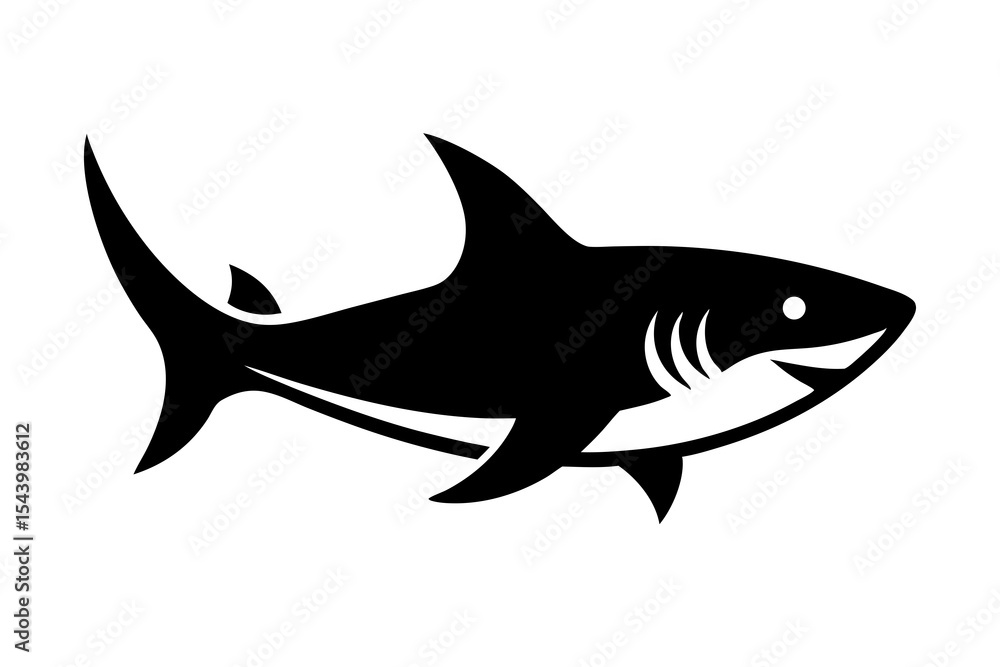Fototapeta premium shark vector illustration