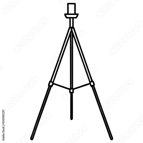 tripod on white background