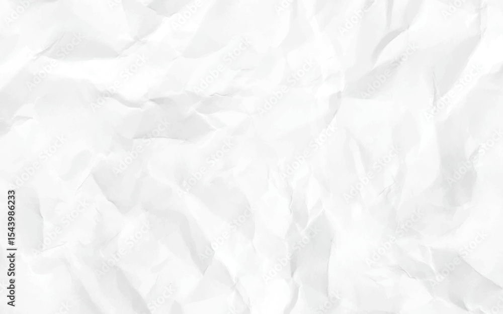 Fototapeta premium close up white crumpled paper background. Paper texture Crumpled White. Top view.
