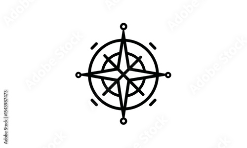 Global compass icon, logo template, navigation symbol, direction marker, travel and exploration, corporate identity, vector illustration, map design, adventure, location finder.