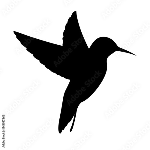 Hummingbird silhouette icon PNG transparent