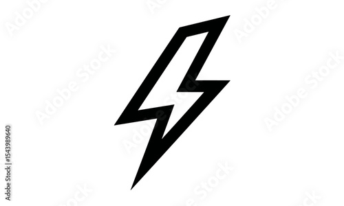 Thunderbolt sign, lightning bolt icon, flash energy vector, power strike symbol, electricity charge, vector illustration, storm force, electric current, png, icon set.