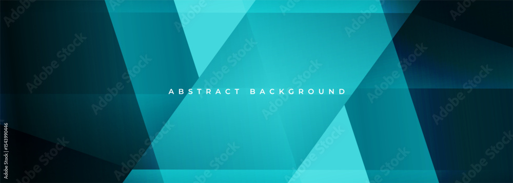 Obraz premium Blue modern abstract wide banner with geometric shapes. Dark blue abstract background. Vector illustration