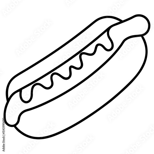 hot dog with ketchup