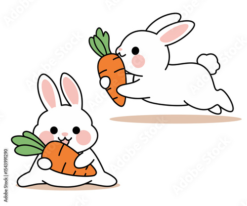 Rabbit Illustration vactor, Set for Rabit, rabbit vector set