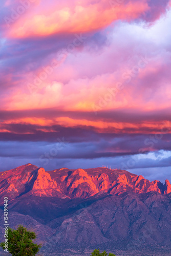 Canvas Print USA, New Mexico, Sandia Mountains