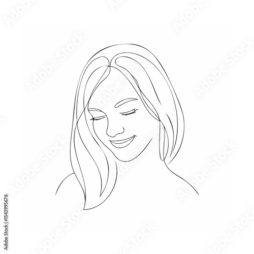 vector illustration of a woman