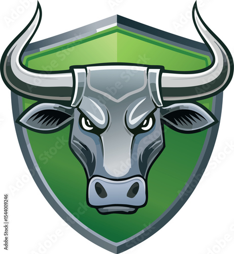 Iron Bull Football Logo – Fictional Club Badge